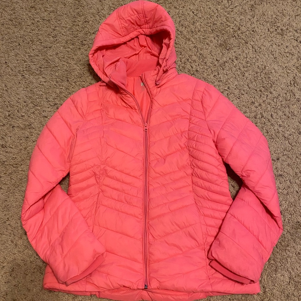 Women’s pink coat